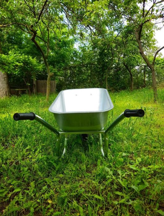Roaba cuva zincata roata plina 90 l