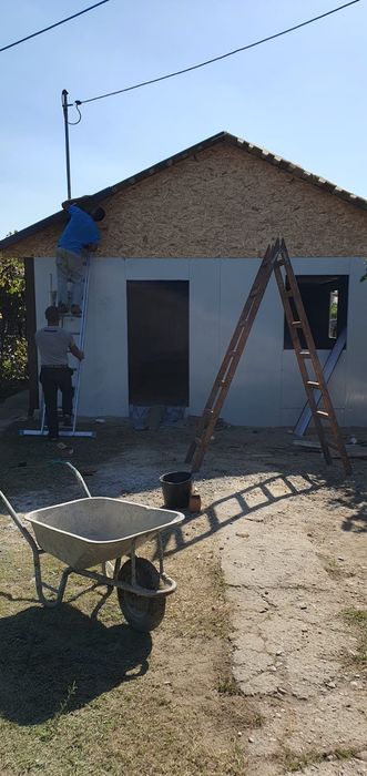 Casa Modulara, Garaje Auto, Containere stil birou din panou sandwich