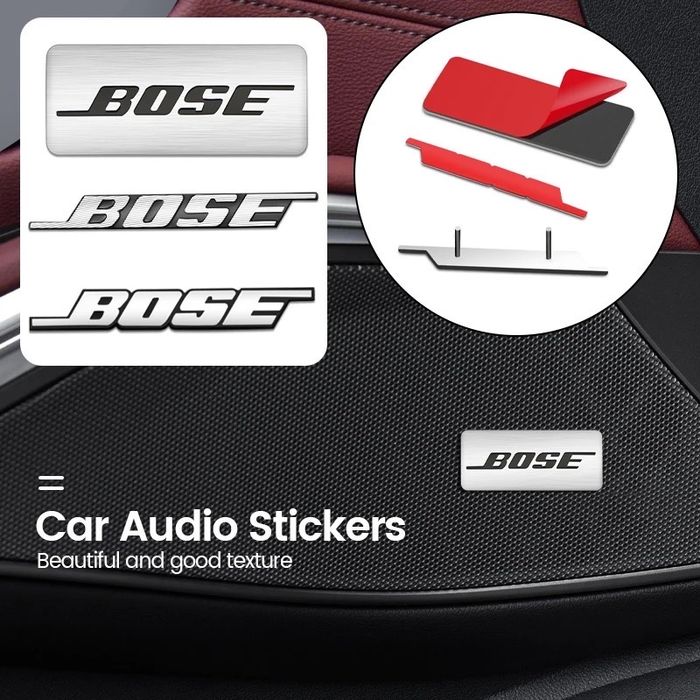 Set 4 embleme/emblema Bose boxa auto ornament