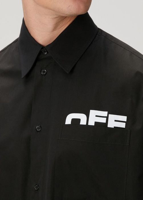 Нова мъжка черна риза Off White