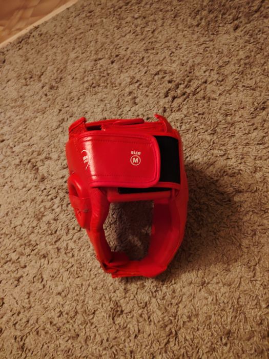 Боксерский шлем кожаный