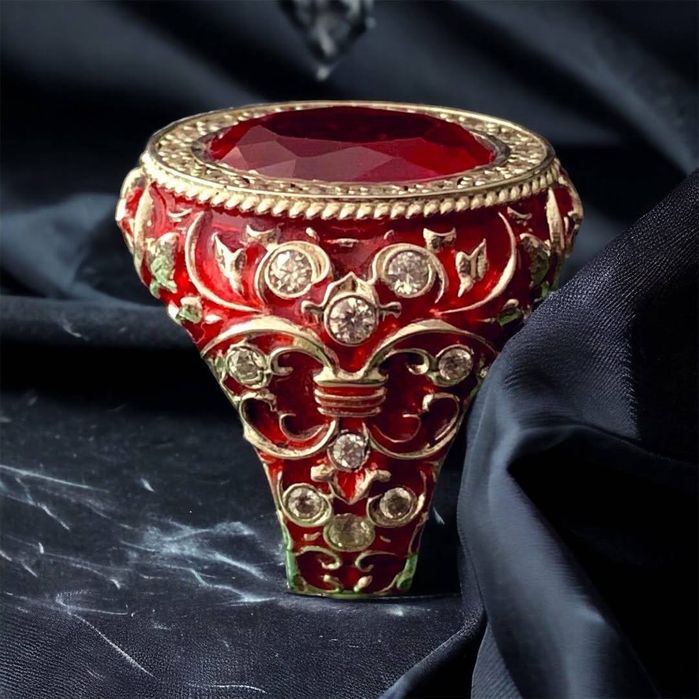 Uzuk 925 proba kumush Barok O'ymakorlik San'ati