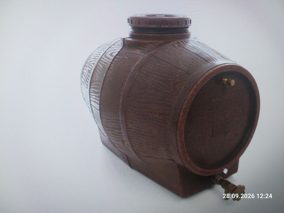 Butoi plastic alimentar, pentru vin, cu capac, 180 litri (Butoiul a fost achiziționat din Dedeman si folosit o singura data.
