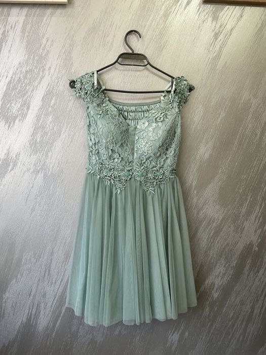 Официална рокля - тюркоаз
