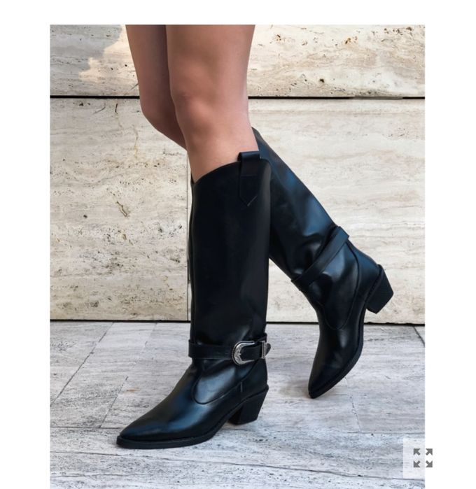 Ciocate negre din piele naturala MOJA