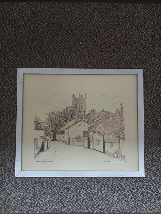 Case la stradă. Tablouri.