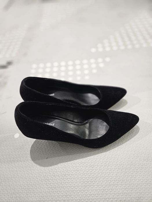 Pantofi catifea negri marime 38