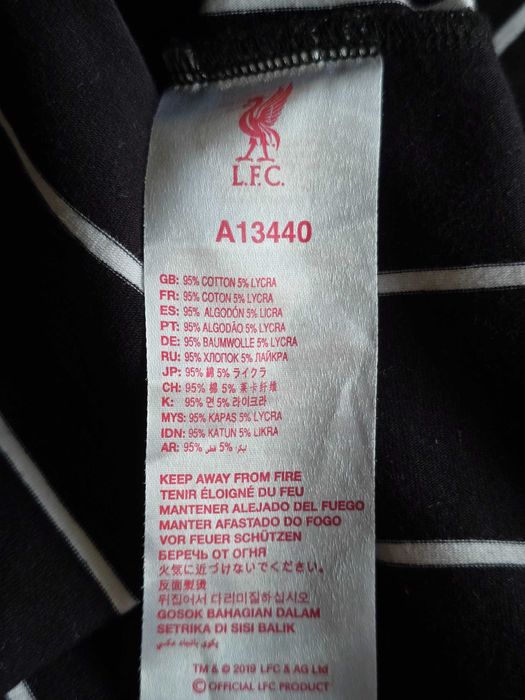 Promo Liverpool LFC Ливърпул Мъжка черна поло тениска YNWA S