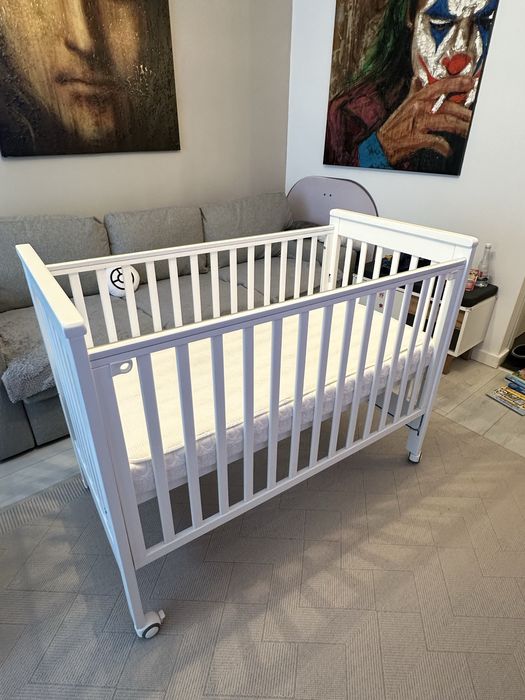 Pat/patut bebelusi co-sleeping cu roti Treppy Dreamy Plus