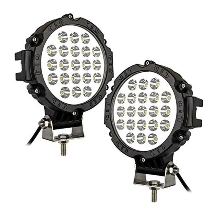 Диодни Фарове за Джип LED прожектор за джип трактор 2 БРОЯ 63W гр ...