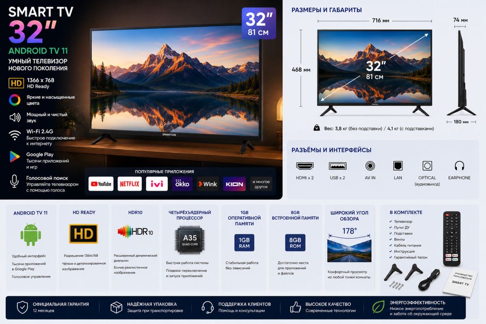 ТелевизорSmartTV