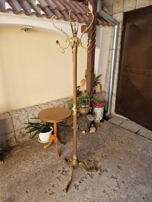 Страхотна антикварна белгийска бронзова закачалка