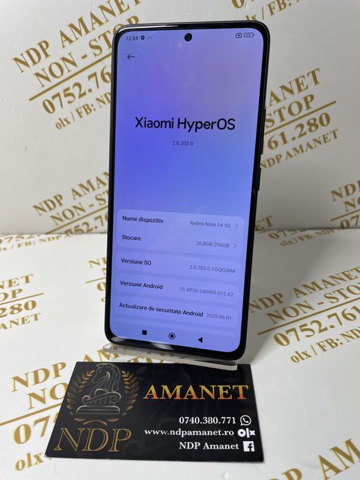 NDP Amanet Braila Redmi Note 14 5g 256gb (41642)