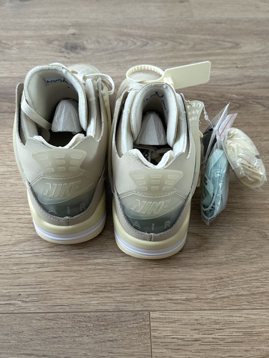 Nike air jordan 4 retro off white sali noi 42.5