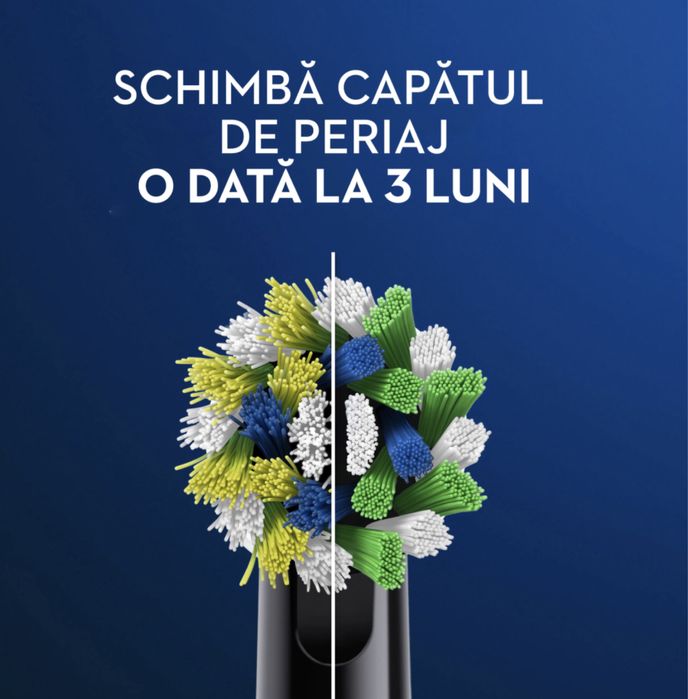 Periuta de dinti electrica Oral-B Pro 3 Cross Action, Curatare 3D,