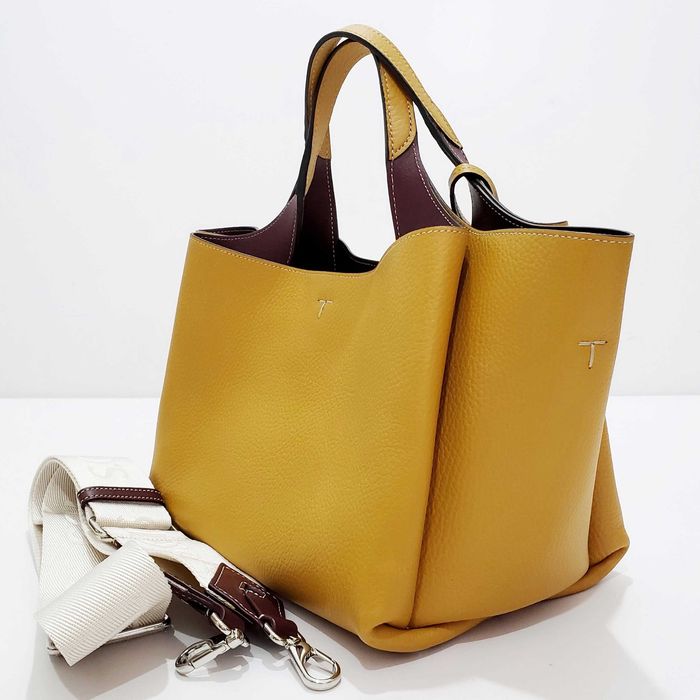 TODS APA Timeless Small Leather Bag Оригинална Дамска Кожена Чанта 42см