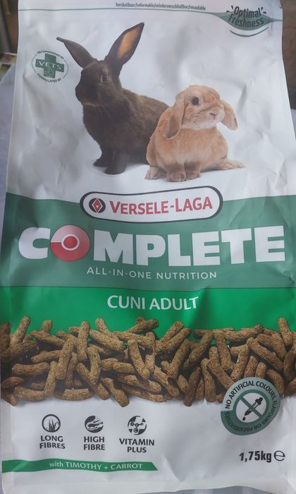 Versele Laga Complete Cuni Adult - пълноценна екструдирана храна за зайци 1.75кг