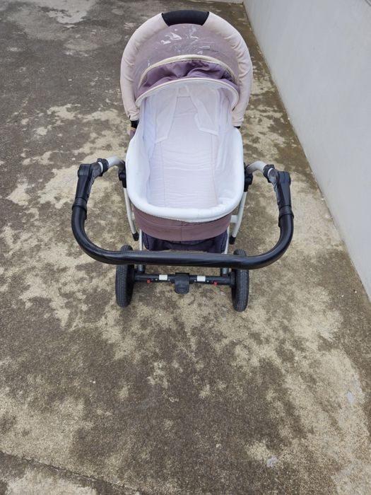 Бебешка комбинирана количка 2в1 DIZAIN BABY Viola - Капучино