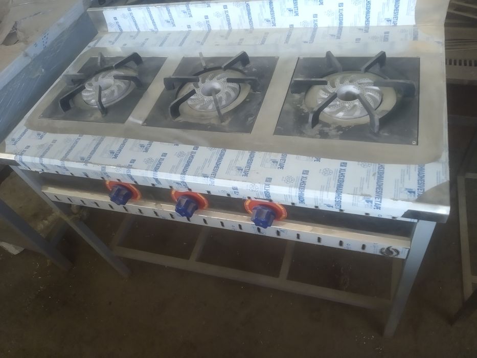 Газовая плита 3 конфорочная  gaz plitalar OPTIM narxlarda sotib oling