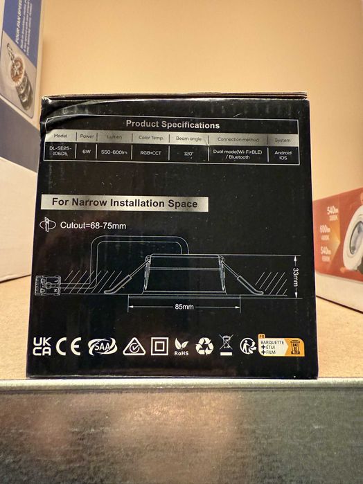 Bec Spot LED Smart Alusso 6W RGB Dimabil Alexa Google 68-75mm Dimabil