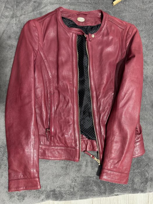 Geaca de pield Massimo Dutti