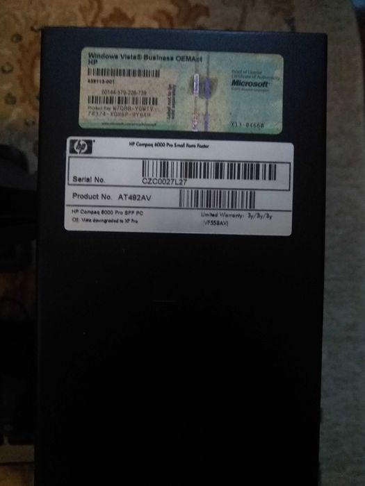 HP Compaq 6000 Pro Small Form Factor