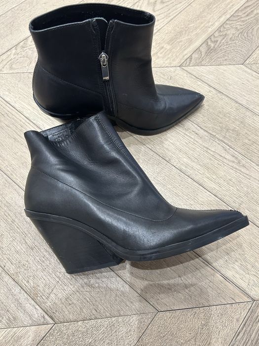 Botine ciocate zara 40 piele