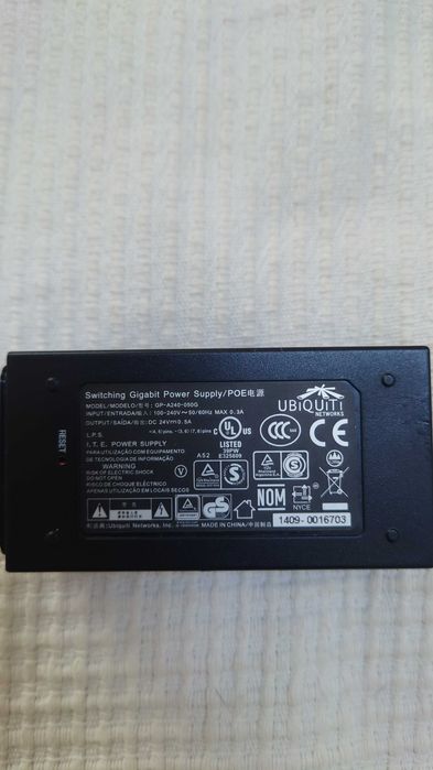 Injector Ubiquiti Poe GP-A240-050G, 24V, 0.5A