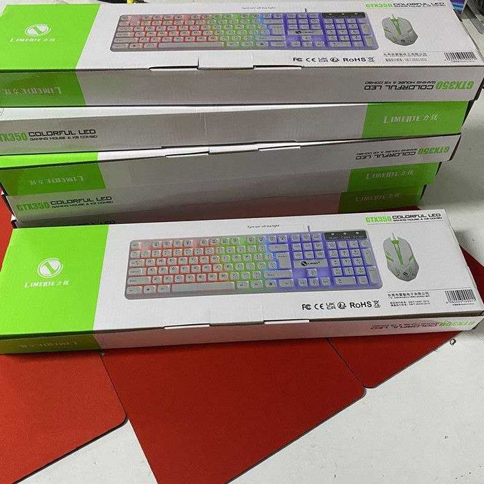 Акция скидка Game klaviatura mishka комплект белый и черный