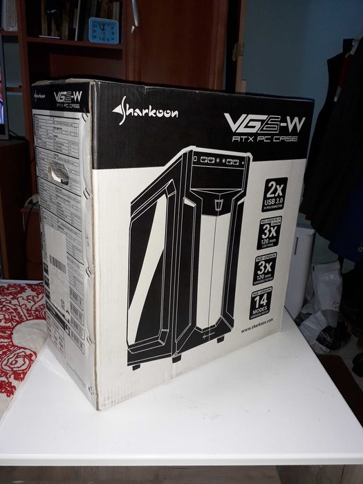 Vand carcasa ATX Sharkoon vg6-w, noua, nedesfacut!!!