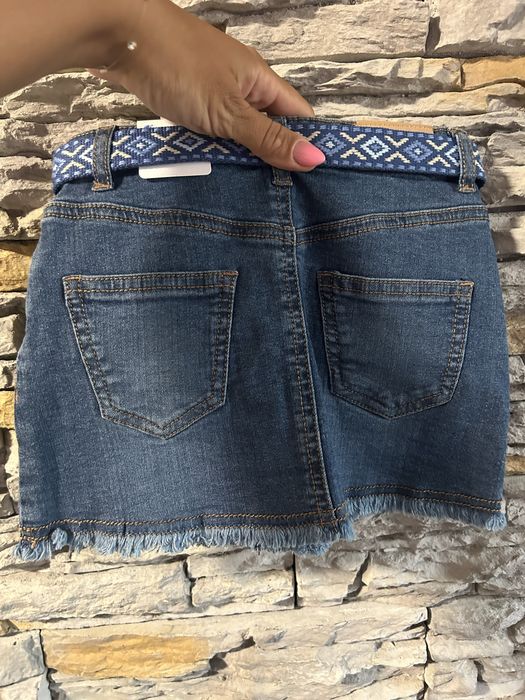 Нова детска дънкова пола Mayoral с колан 104см с етикети