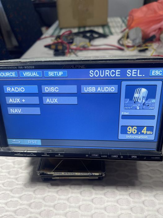 Dvd auto 2 din alpine iwa 505