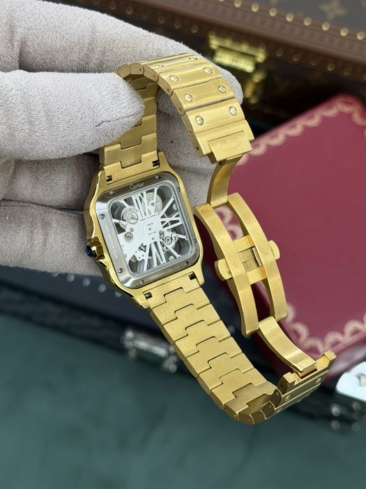 Cartier Santos Skeleton Gold 18k