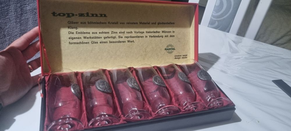 Top zinn 6 pahare vintage