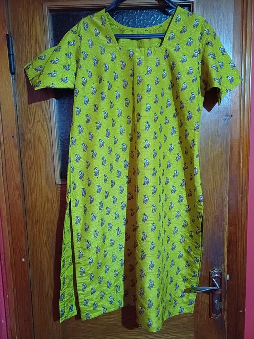 Tunică Indiană galben muștar