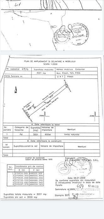 Vând 3001 mp zona Tancodrom, str Victor Slavescu, cu padure de pini