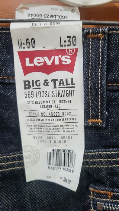 Blugi Levi`s Big & Tall (60×30)