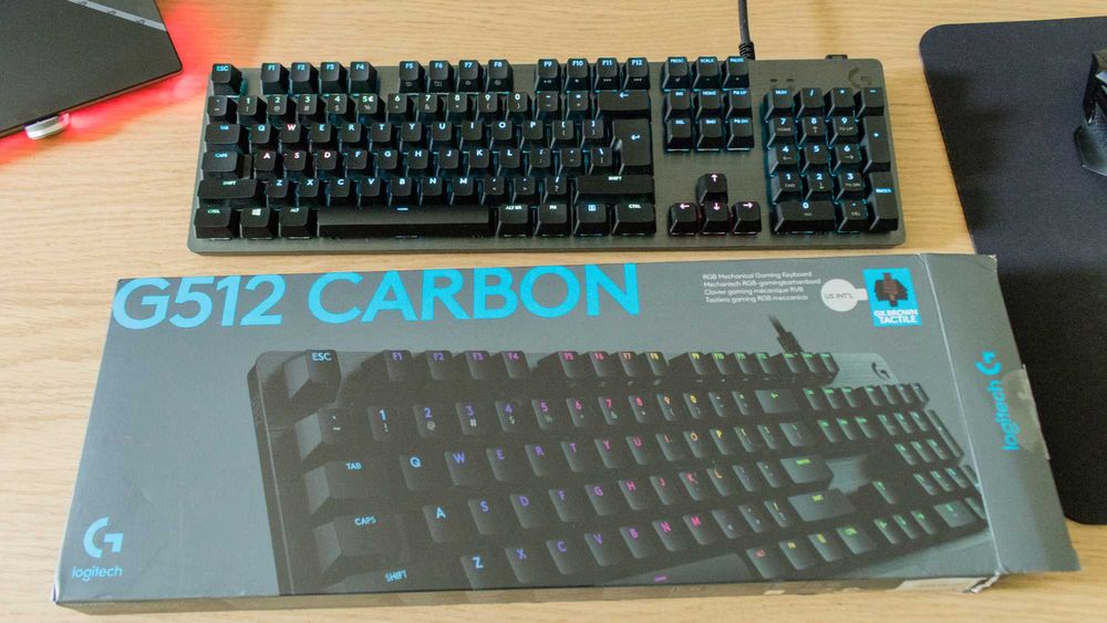 Tastatura mecanica gaming Logitech G512 RGB Lightsync, Negru Carbon