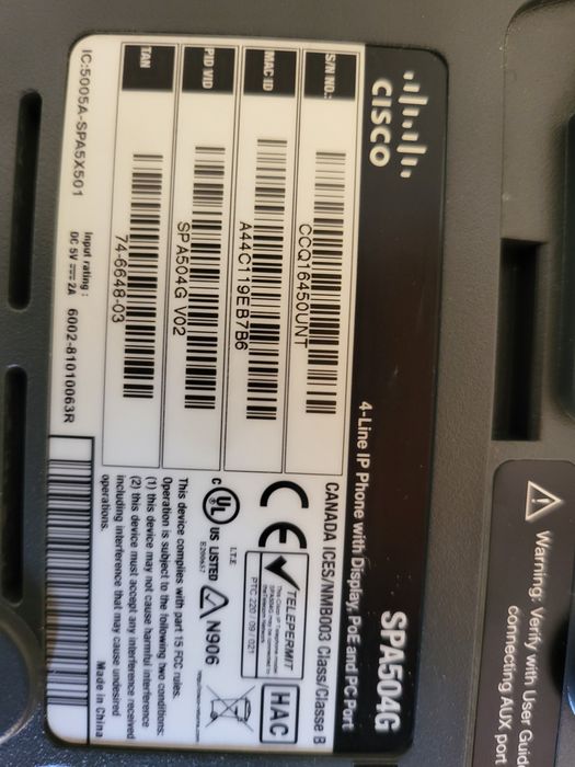 Cisco IP Phone SPA504G