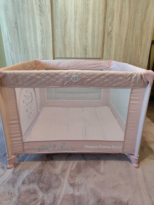 Кошара за спане и игра Lorelli Premium - Sunny Playground, Rose Star