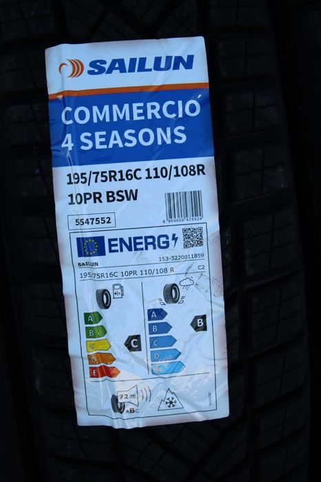 Anvelope noi 195/75R16C 110/108R, 10PR, Sailun, All Season, DOT 2025