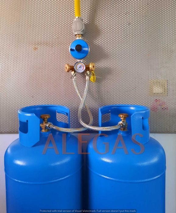 Pachet complet cu 2 butelii GPL 80L pt racordare la centrala 28-35Kw