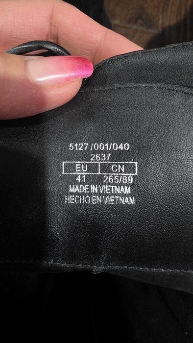 Ghetuțe cu șireturi piele naturală Zara mărimea 41