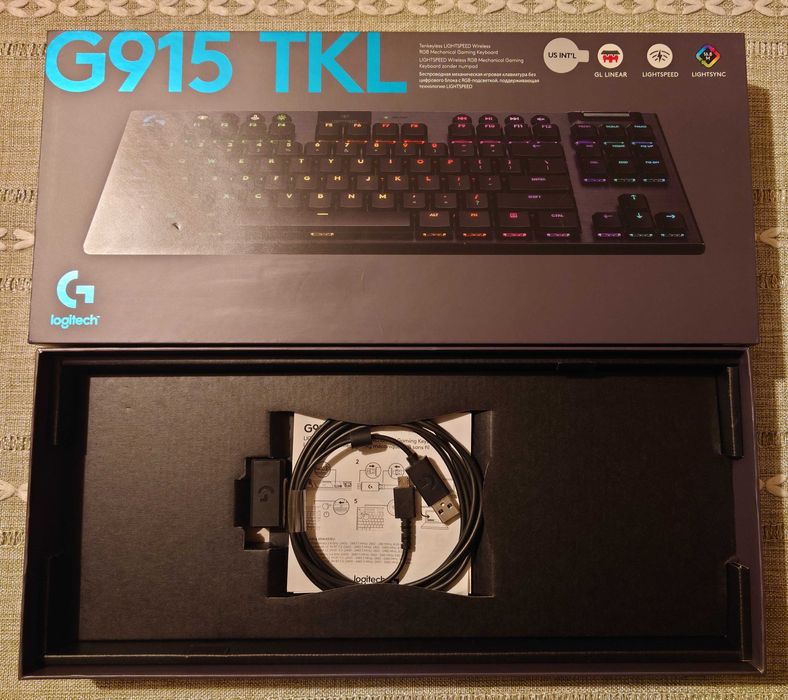 Tastatura Gaming Logitech G915 TKL Linear Cu Modificari FULL SILENT