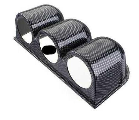 Стойка за 3 измервателни уреда за табло Карбон