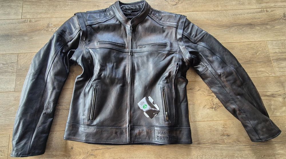 Geaca moto piele