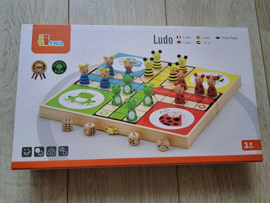 "Не се сърди човече" Viga toys и Блокче за рисуване с тебешир Jaq Bird