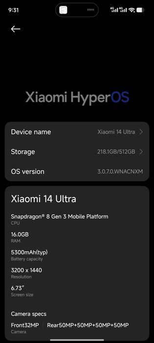 Xiaomi 14 Ultra 16/512 China