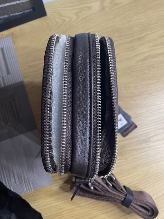 Мъжка чанта от естествена кожа НОВА!!!