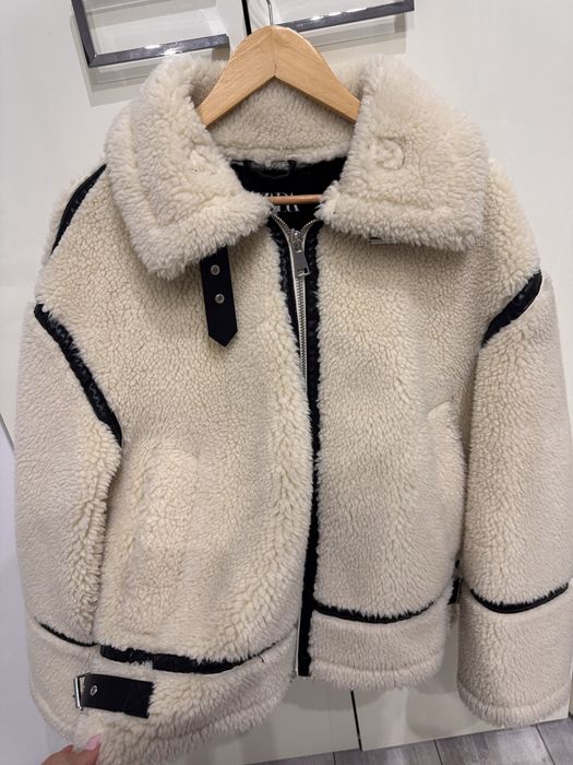 Яке Zara имитация на овча кожа